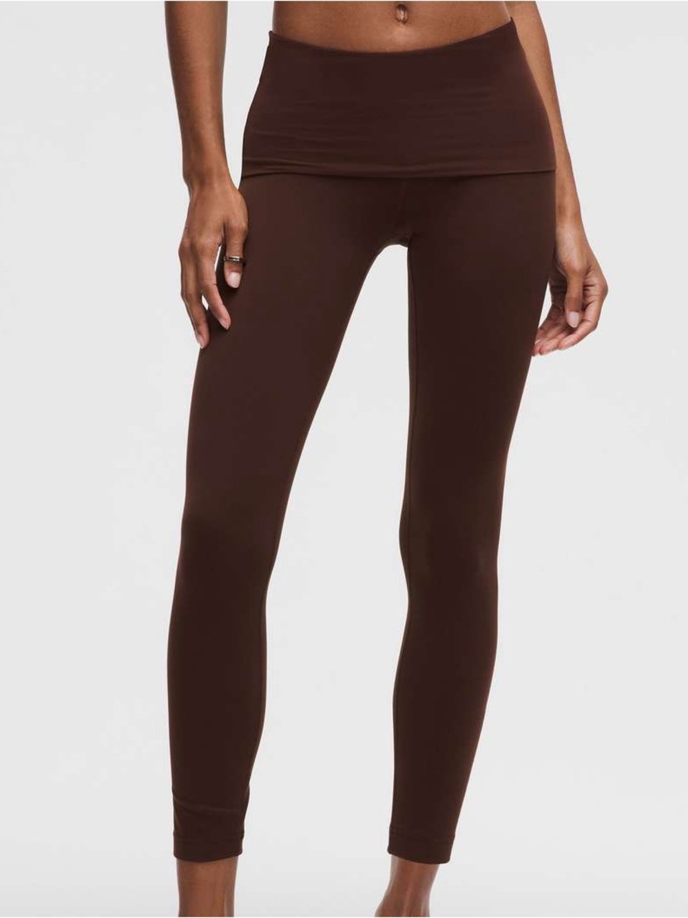 Lululemon Groove Nulu Foldover-Waist Tight 25” Lava Cake Size 6